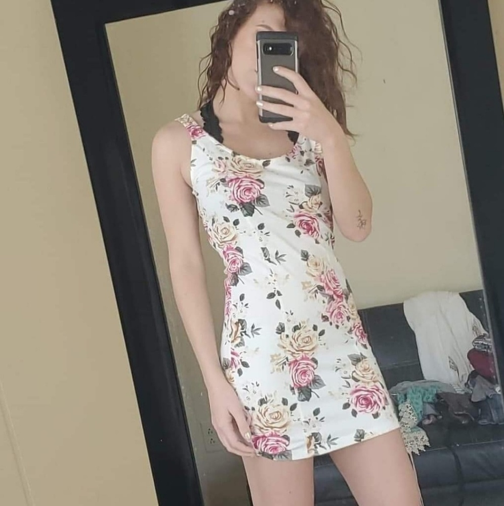 Bodycon floral dress